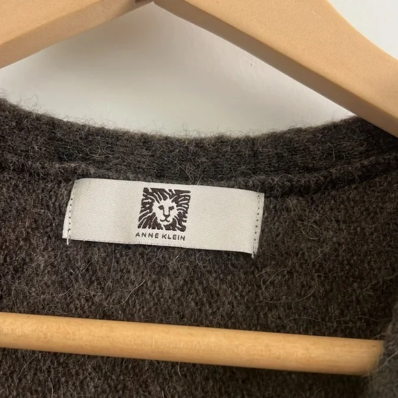 Anne Klein Cardigan Sweater - Brown (S) - Picture 4 of 5